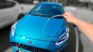 Drying a Car with Water