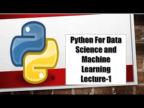 Python for data science and machine Learning(Lecture 1) - YouTube