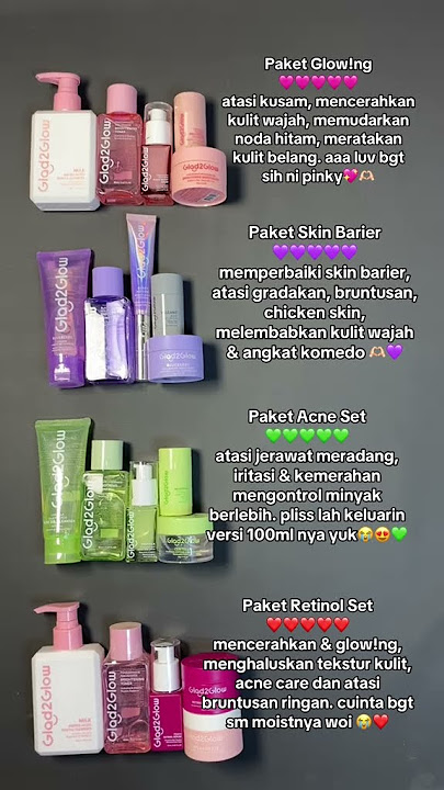 REVIEW PAKET GLAD2GLOW SKINCARE #reviewjujur #skincare #perawatanwajahglowing #moisturizer #g2g #fyp
