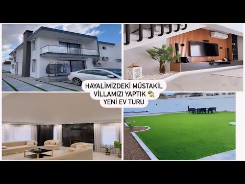 YENi EV TURU 🏡 HAYALİMİZDEKİ MÜSTAKİL VİLLAYI YAPTIK | EV DÜZECEKLERE TAVSİYELER 2024