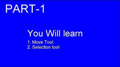 Adobe Photoshop CS4, CC tutorial for beginners - Use of Move & Marquee  tool