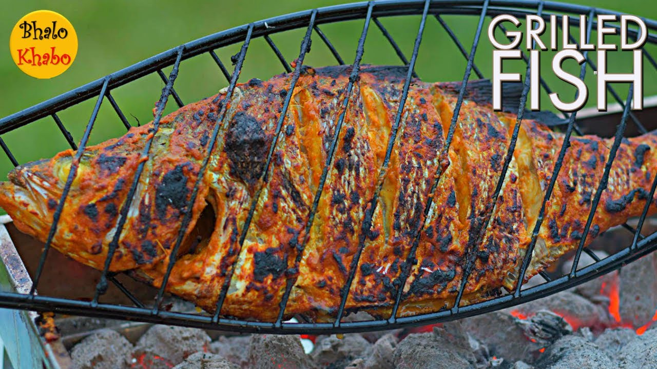 Whole Grilled Fish, Grilled Fish, Barbecue Fish Grill