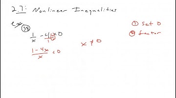 2.7: Nonlinear Inequalities