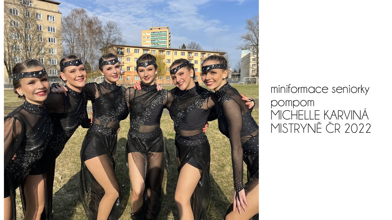 MICHELLE KARVINÁ - miniformace seniorky pompom, MISTRYNĚ ČR 2022