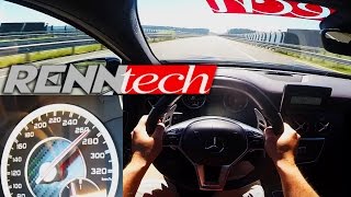 Mercedes A45 AMG 430 HP Autobahn Acceleration POV Test Drive - TUNED by Renntech