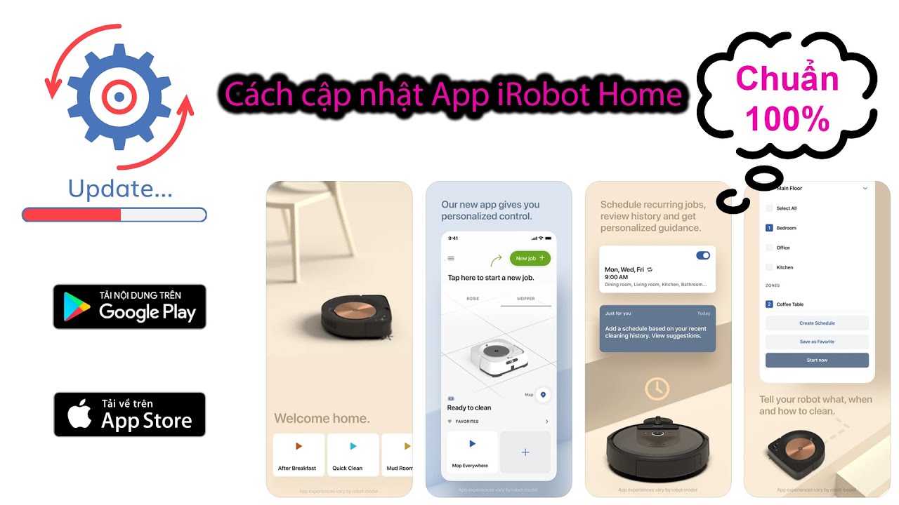 update app 2022 Hướng dẫn Update cho App iRobot Home: trong 2 nốt nhạc