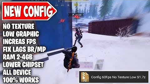 CONFIG 60FPS NO TEXTURE & LOW GRAPHIC IN COD MOBILE | FIX LAGS BR/MP | CONFIG CODM S1
