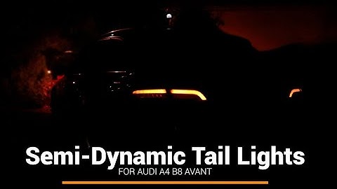 Audi A4 B8 Semi Dynamic turn signal tail lights Matrix. Dynamischer Blinker