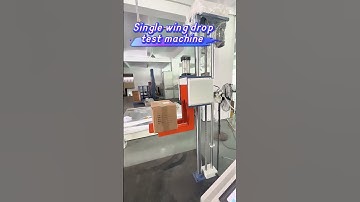 This single-wing drop tester is designed for carton packaging factories#machine #carton #testing