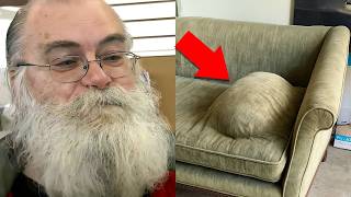 Man finds strange lump growing in his couch, what he found inside changed his life forever
