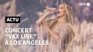 Vaccins: Jennifer Lopez et le prince Harry mènent le concert "Vax Live" à Los Angeles | AFP - vax live concert prince harry