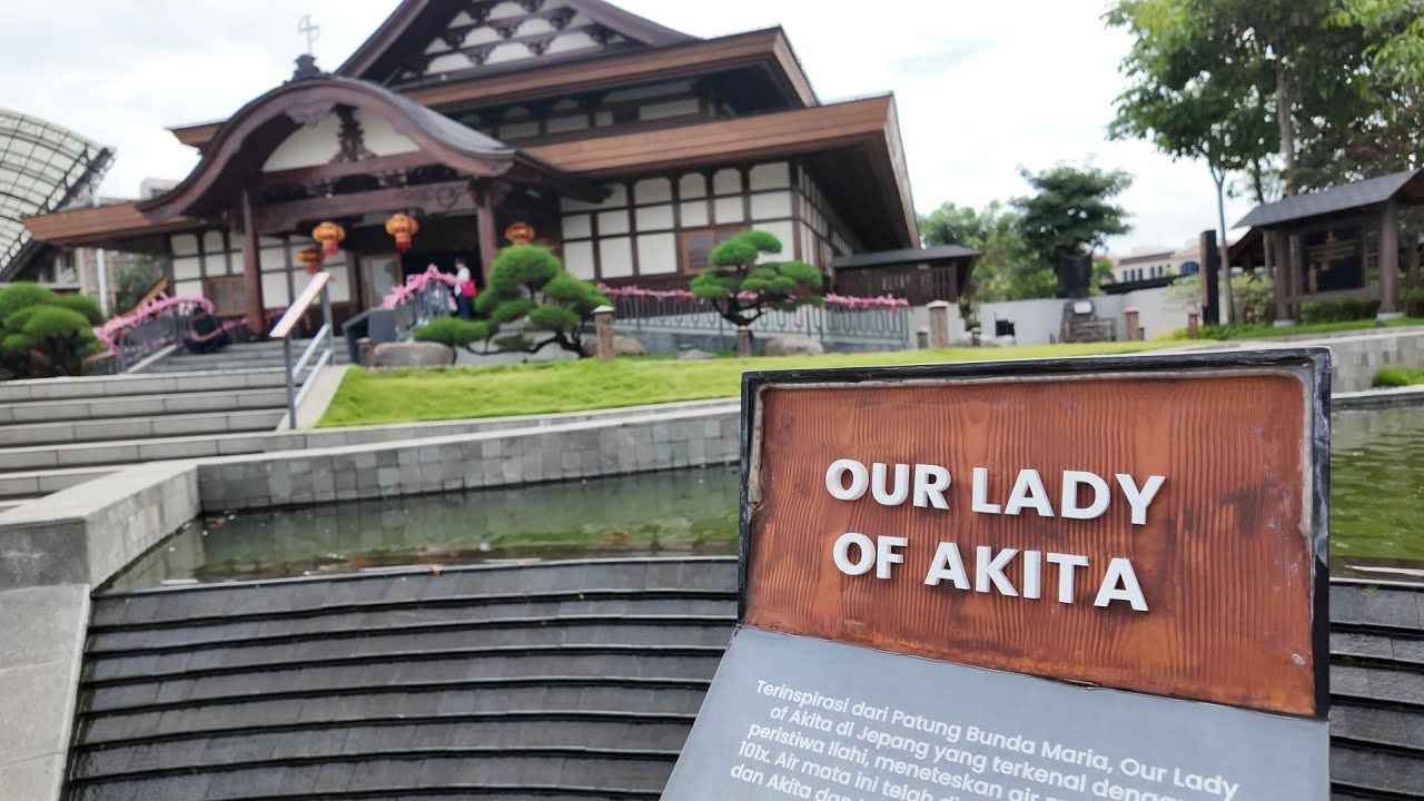 Tempat Ibadah KATOLIK Pertama Bergaya JEPANG 🇯🇵 di Indonesia MERASAKAN MUJIKZAT Air Mata MARIA 