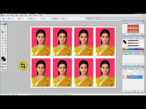 create Passport size Photo in adobe Photoshop .