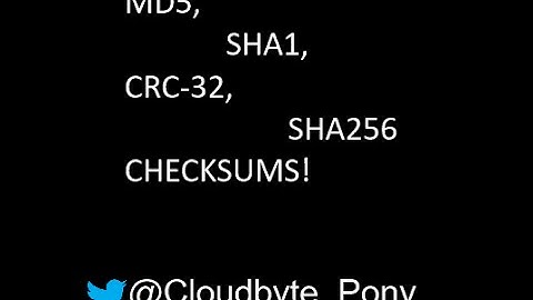 Checksums Tutorial