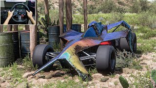 Rebuilding Hot Wheels Car Bad To The Blade Forza Horizon 5 Logitech G29 Stering Wheel Gameplay