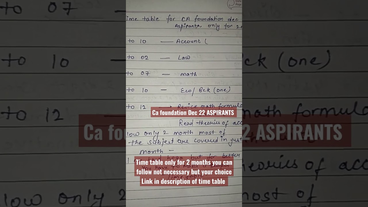 time-table-for-ca-foundation-dec-22-aspirant-ca-foundation
