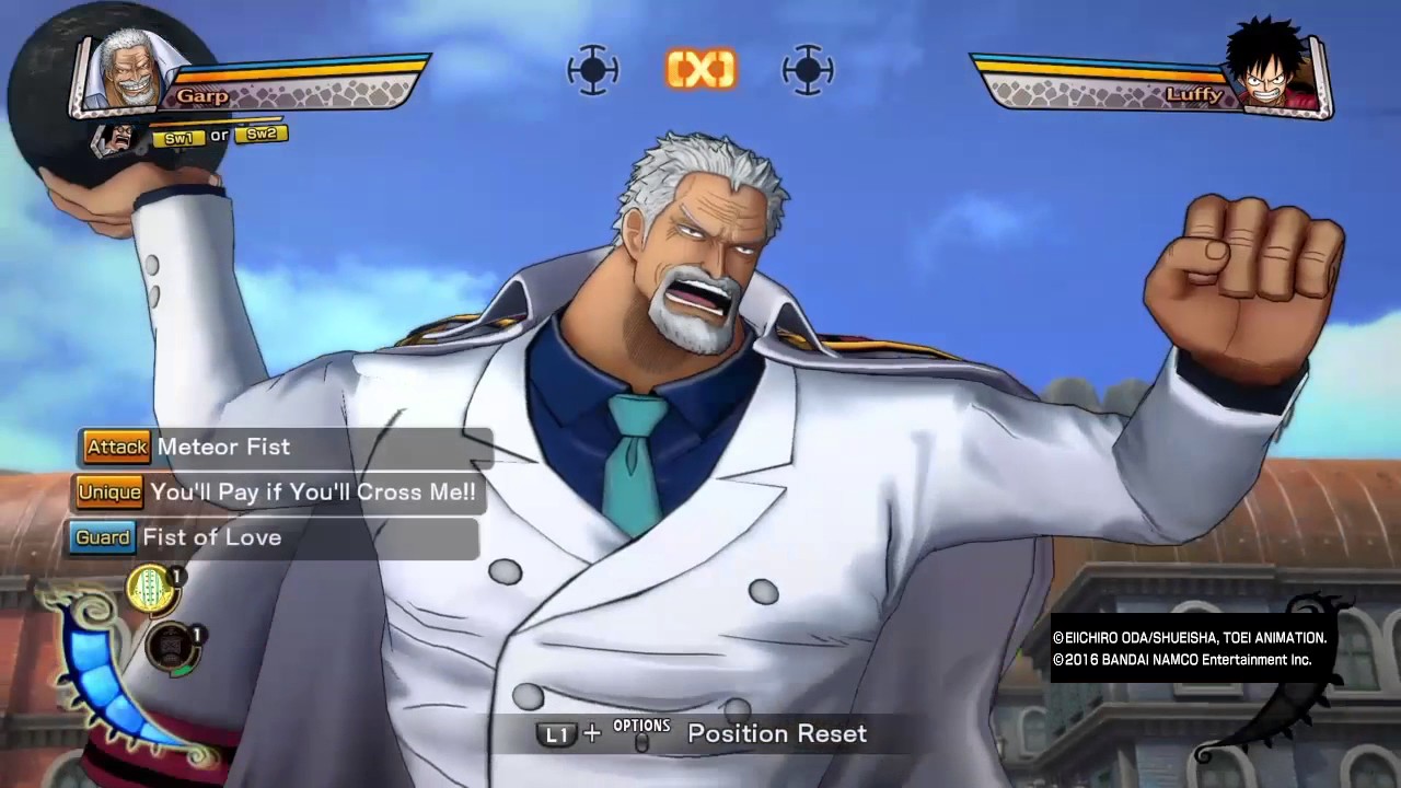 One Piece Burning Blood Garp DLC Combos/Ultimate Setup YouTube