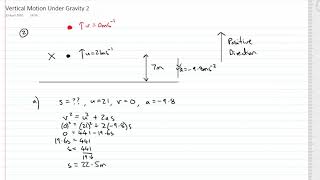 Vertical Motion Under Gravity Example 2