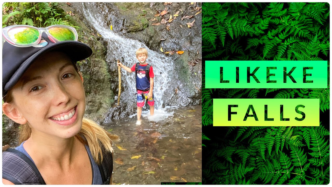 HAWAII WATERFALL! | Hiking in Hawaii with kids! - YouTube