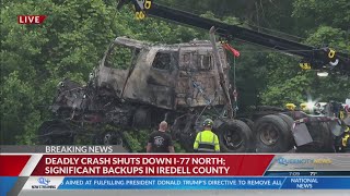 Fatal crash closes I 77 north in Iredell County NCSHP