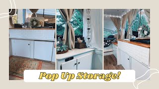 Pop Up Camper Storage // Small Spaces and Strange Storage Spots!