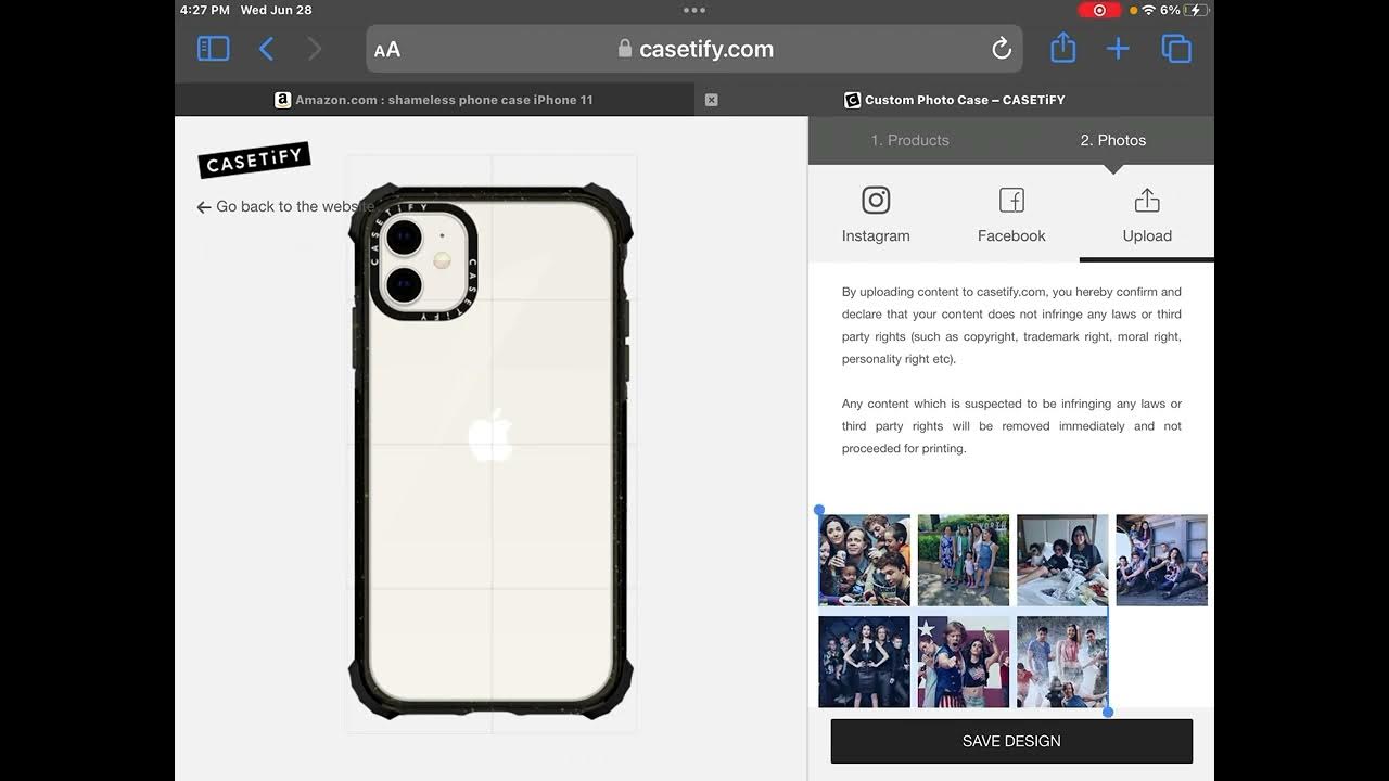 How to make a custom photo phone case on casetify YouTube