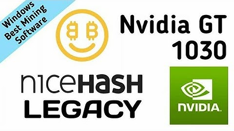 Nicehash Legacy - Bitcoin Miner Test - Nvidia GT 1030