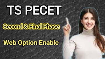 telangana pecet | second and final phase web option | edit option date @srinupetcreations