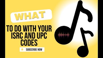 What to do with your ISRC and UPC codes