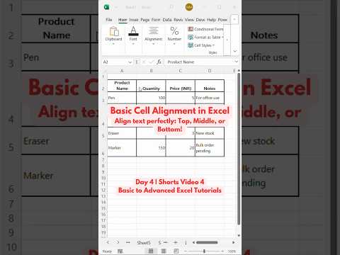 Excel Alignment Hack