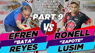 (9) Efren &quot;Bata&quot; Reyes VS Ronell &quot;Zapote&quot; Lusim (Race 18) Baclaran