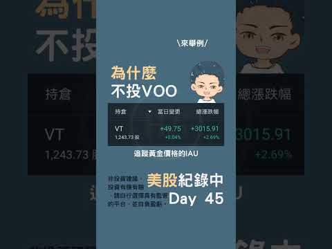 為什麼不投資VOO？過往年化報酬比較高，，為什麼不選他！