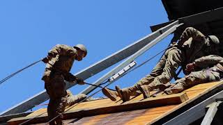 United States Army BCT Trainees Conducts Rappel Tower!