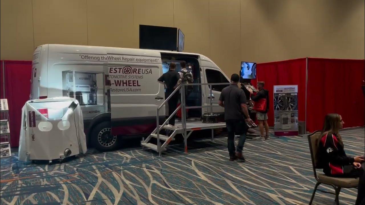 WheelRestoreUSA Wheel Lathe on display MTE Orlando, Florida 2023