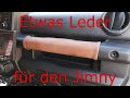 Jetzt auch Leder im Suzuki Jimny Verkleidungsteile mit Leder beziehen Abdeckung beledern