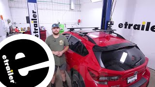 A Closer Look at the Thule Thule Wing Bar Evo Custom Fit Roof Rack Kit on a 2022 Subaru Crosstrek