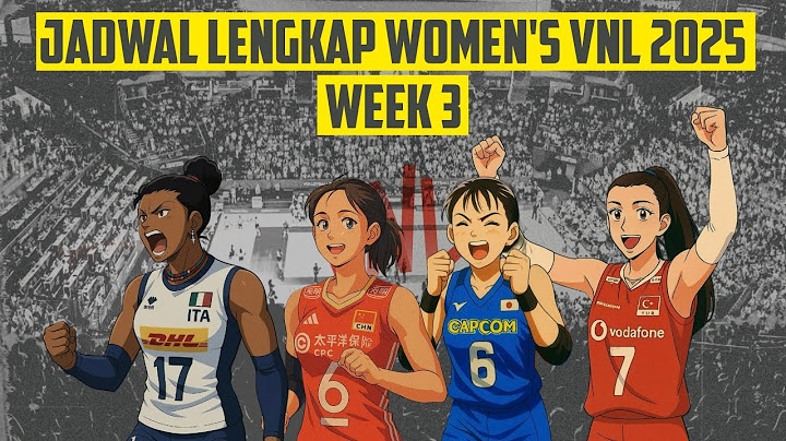 JADWAL LIVE WOMEN'S VNL 2025, WEEK 3 ‼️