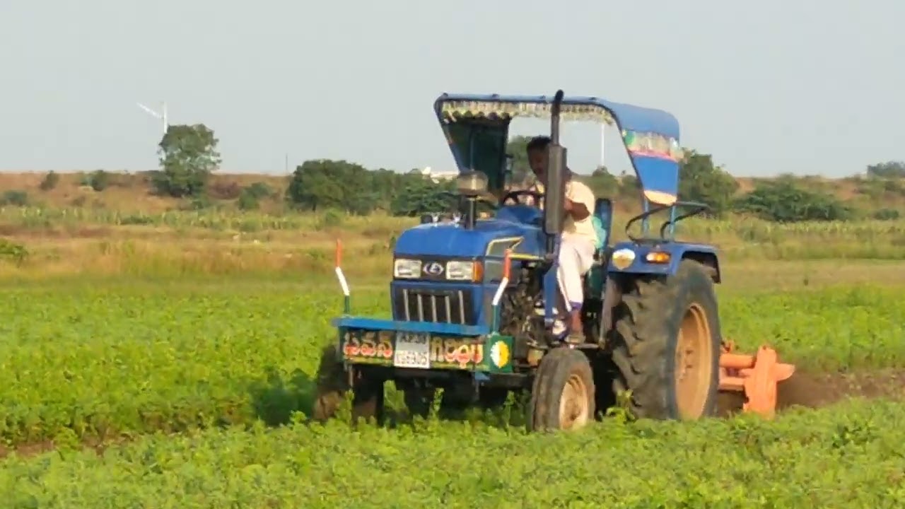 Eicher 480 rotavator in field load 2 nd gear running and mixing super #dharmabhai999