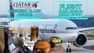 Qatar Air Business Qsuite Review - B773 Doha ✈️ Toronto Boarding, Seat, Meal, Amenities