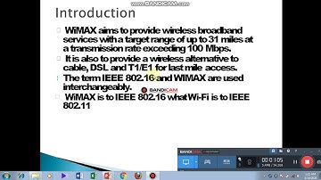 IEEE 802.16/WiMax: