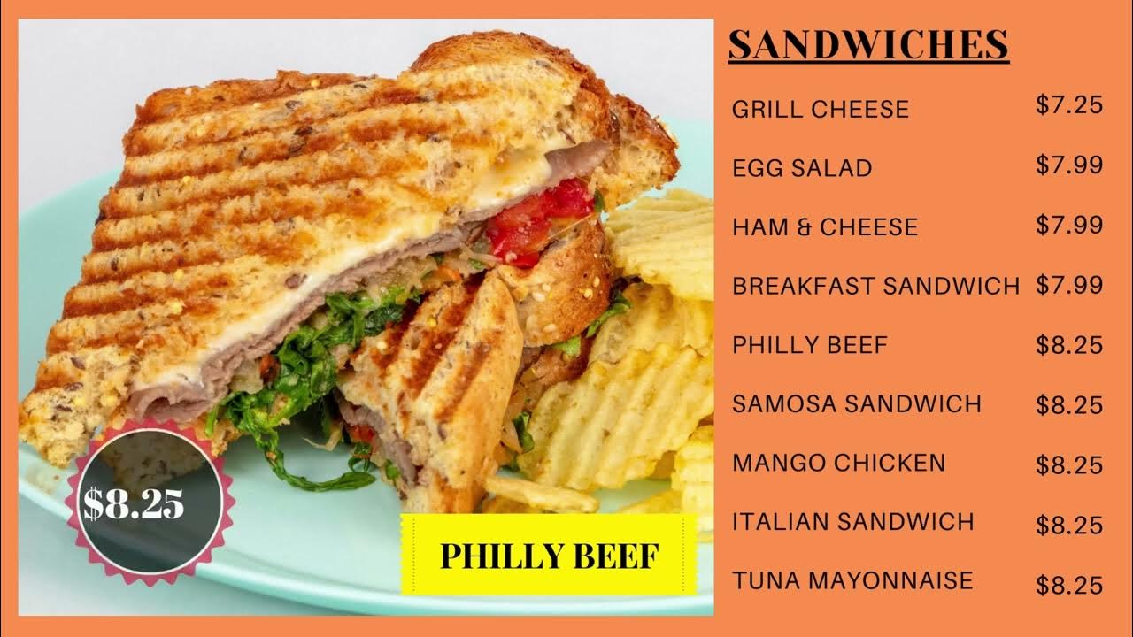 Sandwiches Menu AUM Cafe and Restaurant in Edmonton YouTube