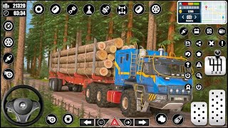 Cutting Wood's and Transport Log Transporter Truck Driving - Android Gameplay