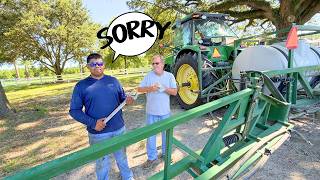 Who Ripped The Boom Off The Sprayer?