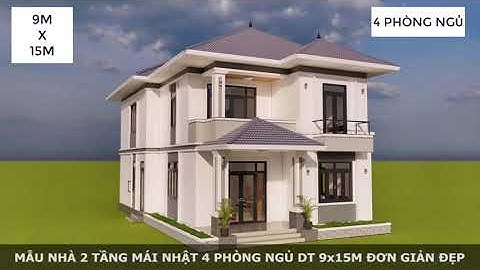 Mẫu nhà quốc dân 2 tầng mái nhật cho anh chị em tham khảo