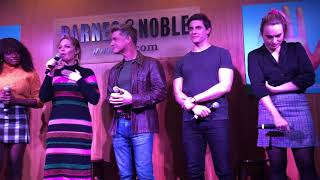 Jagged Little Pill cast members sing You Live, You Learn at their cast album event