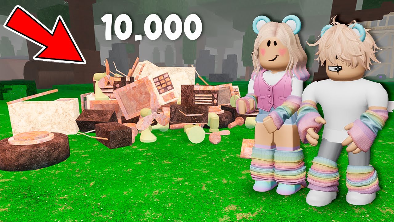 COLETAMOS 10.000 SUCATAS em 99 NOITES NA FLORESTA