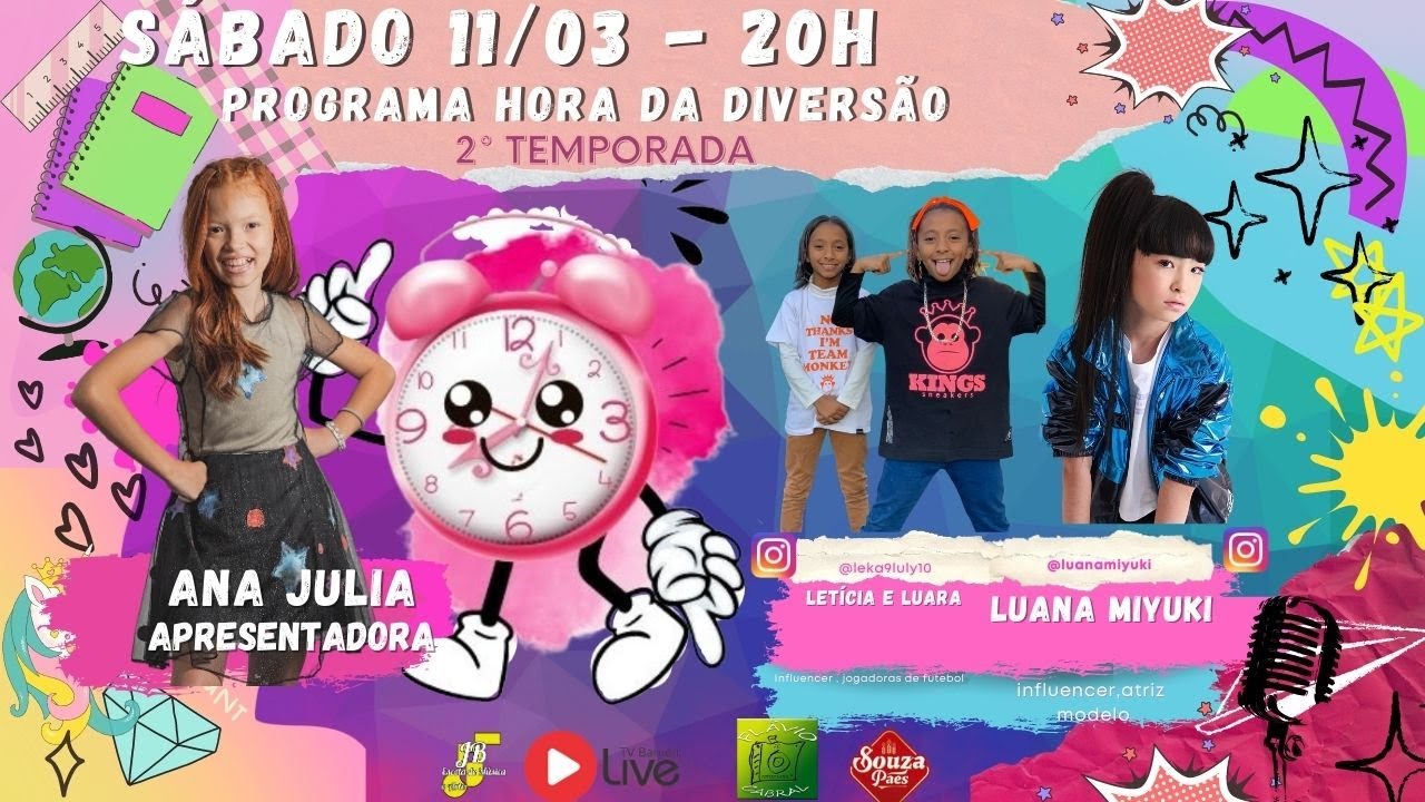 Luana Miyuki, Leticia E Luana | Programa Hora Da Diversão