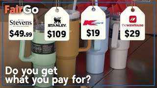 Price check: do costly insulated cups keep drinks colder for longer? | Fair Go