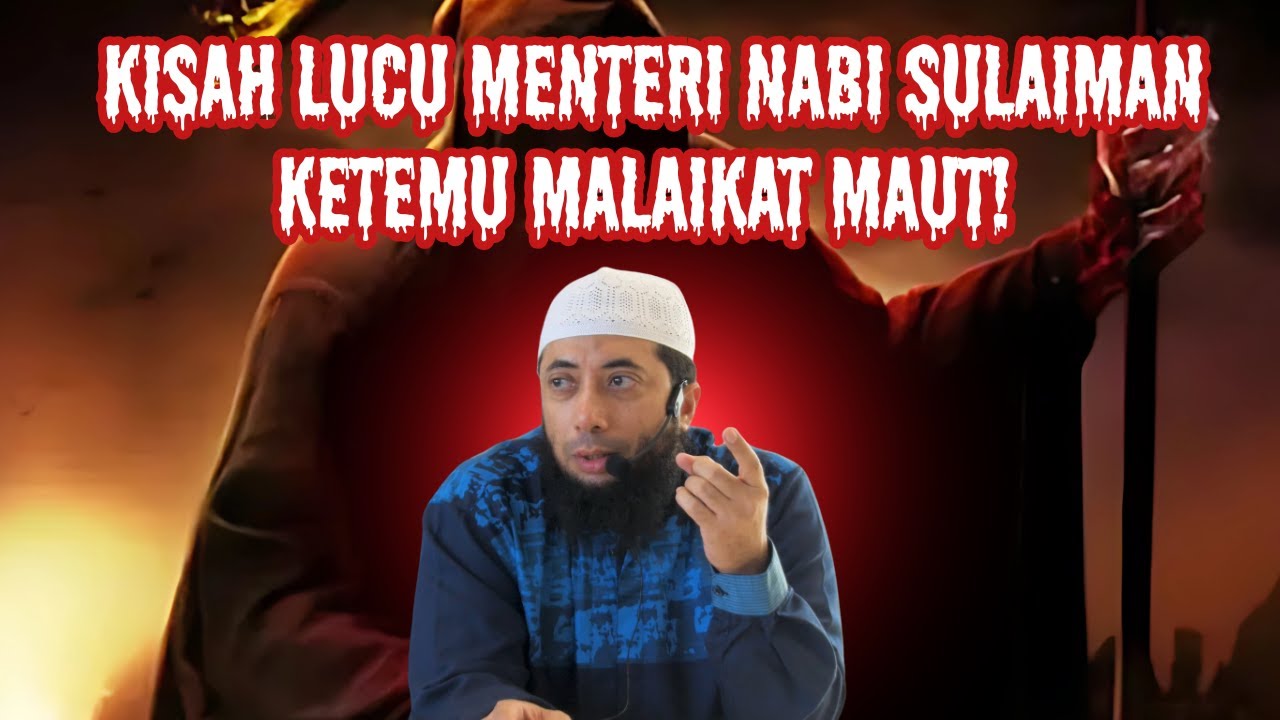 KISAH LUCU MENTERI NABI SULAIMAN KETEMU MALAIKAT MAUT❗👳‍♂️🤴|Ustadz Khalid Basalamah