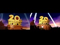 Youtube Thumbnail Comparison - 20th Century Fox - Sparta TTE Remastered Remix